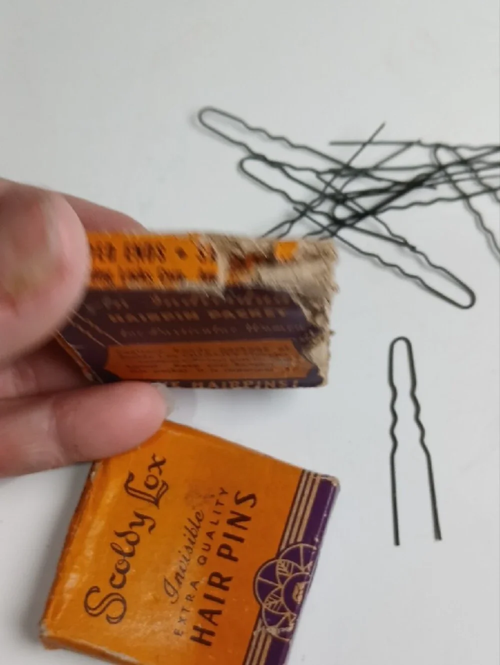 💇‍♀️ Scoldy Lox Invisible Hair Pins Vintage 1950s Black Two Pack